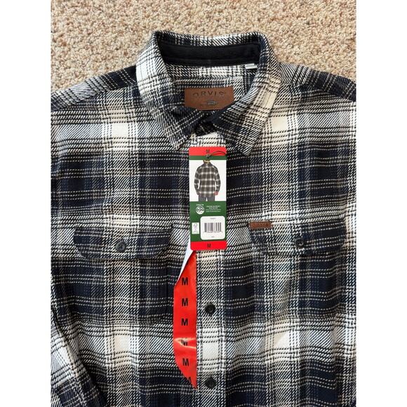 NWT - ORVIS - Heavy Flannel button up shirt/Jacket; Size Medium, 100% Cotton - Picture 15 of 16